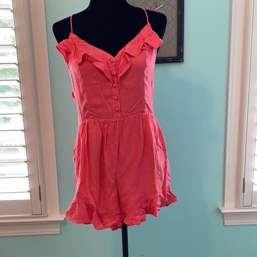 Coral Romper - Picture 3 of 4